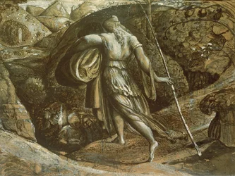 Ruth returning from gleaning